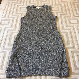 Sleeveless knit sweater dress